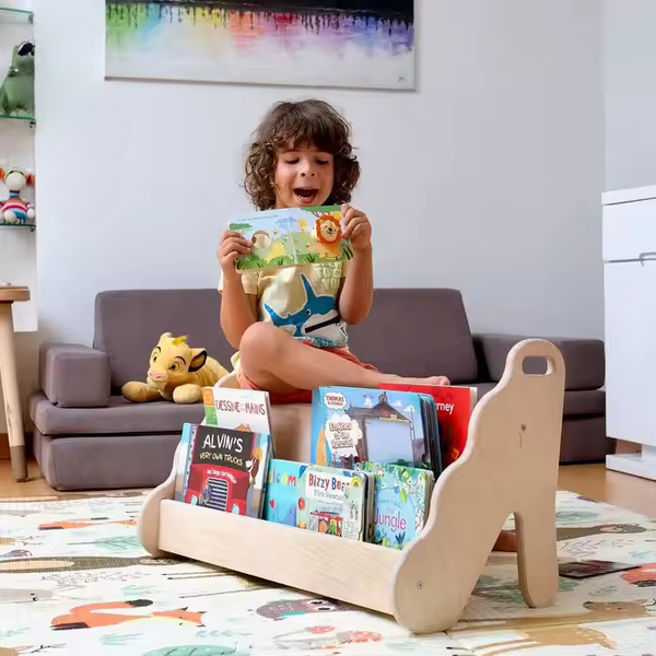 Montessori Boekenrek van Multiplex – 75x35x43 cm